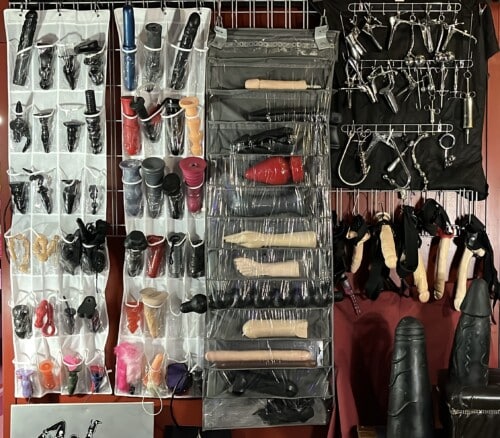 Anal play, pegging, strappon and prostate massage , and anal toys, fisting, in dungeon in Auckland New Zealand Dominatrix